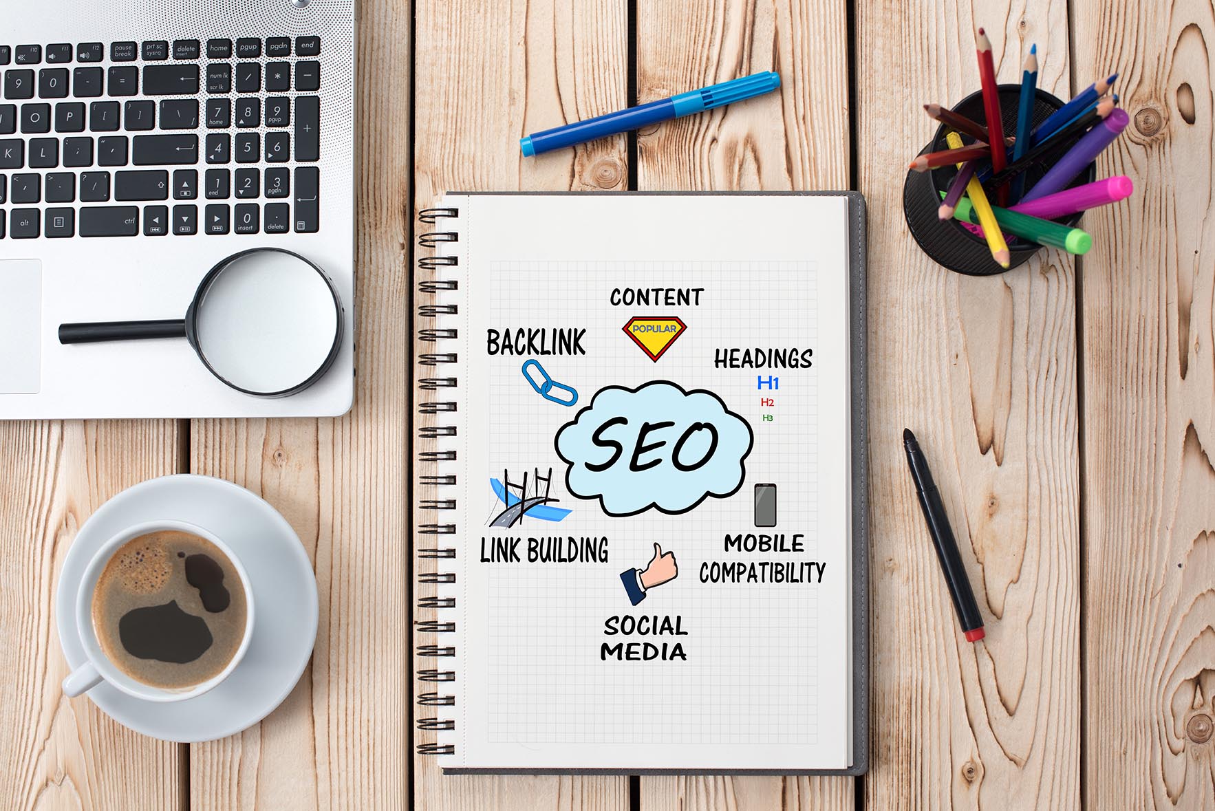 Workbook explaing search engine optimization
